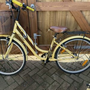 Vintage Tiger bicycle with basket