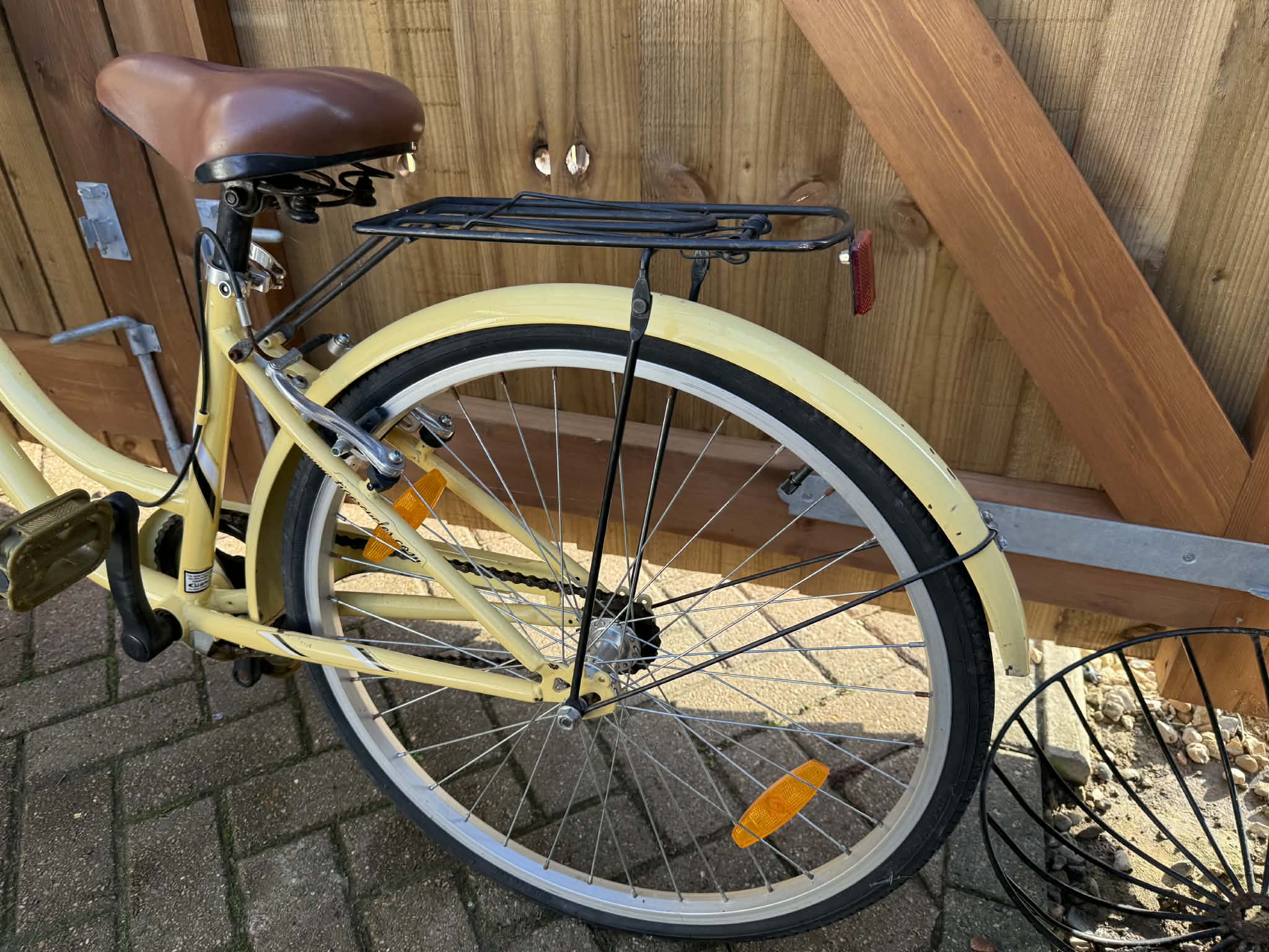 Vintage Tiger bicycle with basket